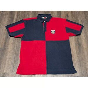 Tommy Hilfiger Authentic Classics Color Block Polo Shirt Mens Large